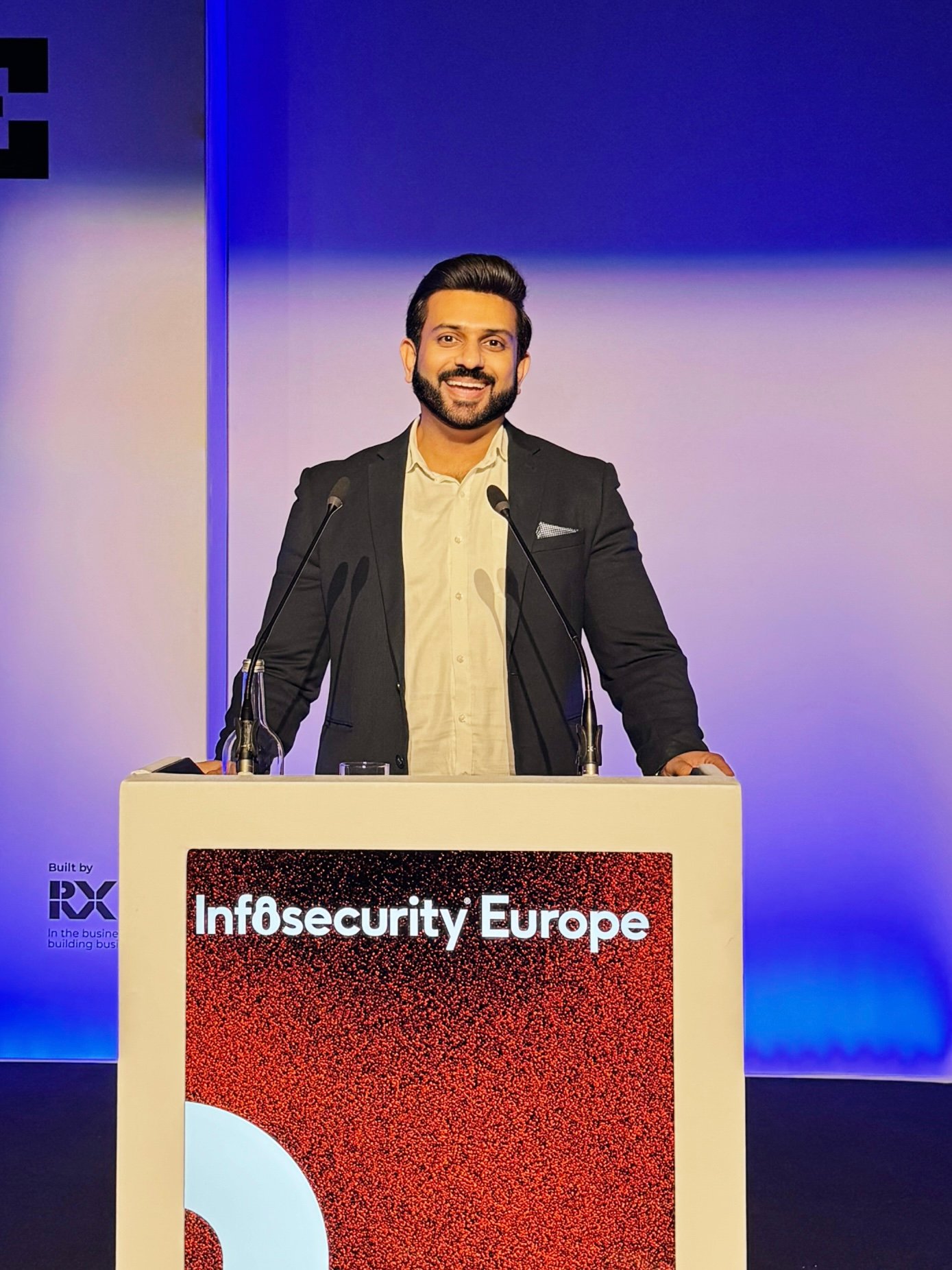 Asif Tourab speaking at Infosecurity Europe